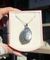 4 Fotoğraflı Oval Kapaklı Kolye | Çelik
