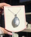 4 Fotoğraflı Oval Kapaklı Kolye | Çelik