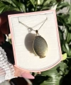 4 Fotoğraflı Oval Kapaklı Kolye | Çelik