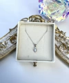 Minimal Opal Taşlı Vintage Kolye I 925 Gümüş
