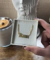 Gurmet Zincirli İngiliz İsim Kolye I 925 Gümüş