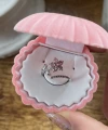 Pembe Taşlı Çiçek Yüzük I Çelik