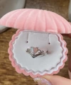 Opal Taşlı Taç Kalp Yüzük I Çelik