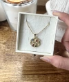 Renkli Taşlı Vintage Kolye I Çelik