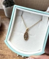 Minimal Oval Güneş Kolye I Çelik