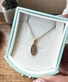Minimal Oval Güneş Kolye I Çelik