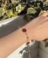 Bordo Taşlı Çoklu Bileklik I Xuping