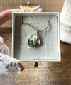 Mineli Vintage Çiçek Kolye I Çelik