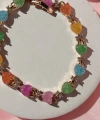Pastel Renkli Kalp Su Yolu Bileklik