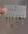 Renkli Taşlı 6LI Küpe Takımı