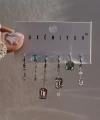 Renkli Taşlı 6LI Küpe Takımı