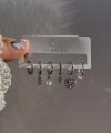Kalp ve İnci 6LI Küpe Takımı