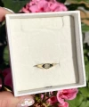 Oval Taşlı Serçe Yüzük I Çelik