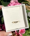 Oval Taşlı Serçe Yüzük I Çelik