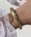 Taşlı Vintage Kelepçe Bileklik I Çelik