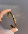 Güneş Motifli Vintage Kelepçe Bileklik I Çelik