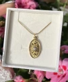 Oval Vintage Güneş Kolye I Çelik