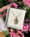 Oval Vintage Güneş Kolye I Çelik