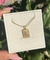 Fatma Ana Eli Plaka Kolye I Çelik