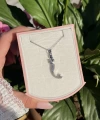 Taşlı Deniz Kızı Kolye I Çelik