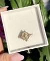 Beyaz Taşlı Antik Vintage Yüzük I Ham Pirinç
