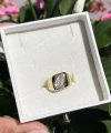 Elips Taşlı Vintage Yüzük