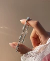 Agartha Bileklik I 14K Beyaz Altın Kaplama