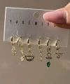 Yeşil ve Motifli Küpe Takımı I Xuping