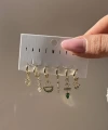 Yeşil ve Motifli Küpe Takımı I Xuping