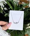 Yıldızlı Kolye I Beyaz 14K Çelik