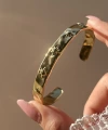 Kuzey Yıldızlı Vintage Kelepçe Bileklik I Çelik