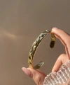 Kuzey Yıldızlı Vintage Kelepçe Bileklik I Çelik
