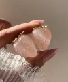 Pembe Çilek Küpe I Çelik