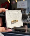 Yeşil Taş Vintage Yüzük I Ham Pirinç