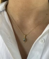 Labradorit Taşlı Vintage Kolye I 925 Gümüş