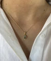 Labradorit Taşlı Vintage Kolye I 925 Gümüş