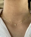 Göz ve Taş Motifli Choker Kolye I 925 Gümüş