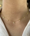 Göz ve Taş Motifli Choker Kolye I 925 Gümüş