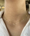 Göz ve Taş Motifli Choker Kolye I 925 Gümüş