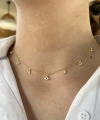 Göz ve Taş Motifli Choker Kolye I 925 Gümüş