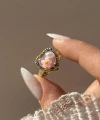 Pembe Kalp Sanat Yüzük