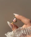 Pembe Kalp Sanat Yüzük