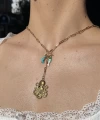 Ahtapot Charmlı Çok Objeli Kolye