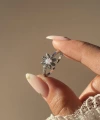 Opal Taşlı Papatya Yüzük