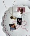 Kalp Şeklinde Fotoğraflı Kolye