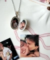 Oval Fotoğraflı Kolye