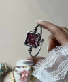 Bordo Kare Ekran Kelepçe Saat