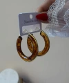 Amber Hoop Küpe