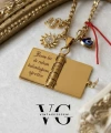 Şans Charmlı Şiirli Kitap Kolye