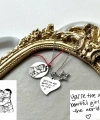 Kendi El Yazın ve Çizgisel Fotoğraflı Kolye